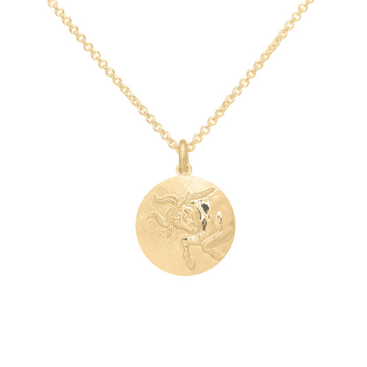 Taurus Pendant in 9ct Yellow Gold