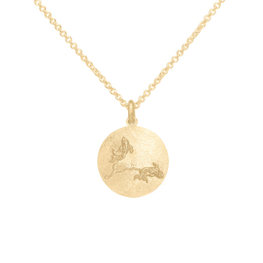 Pisces Pendant in 9ct Yellow Gold