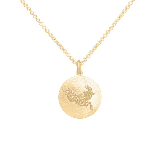 Capricorn Pendant in 9ct Yellow Gold
