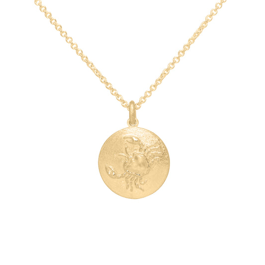 Cancer Pendant in 9ct Yellow Gold