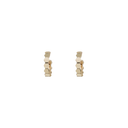 Hive Hoops in 9ct Yellow Gold